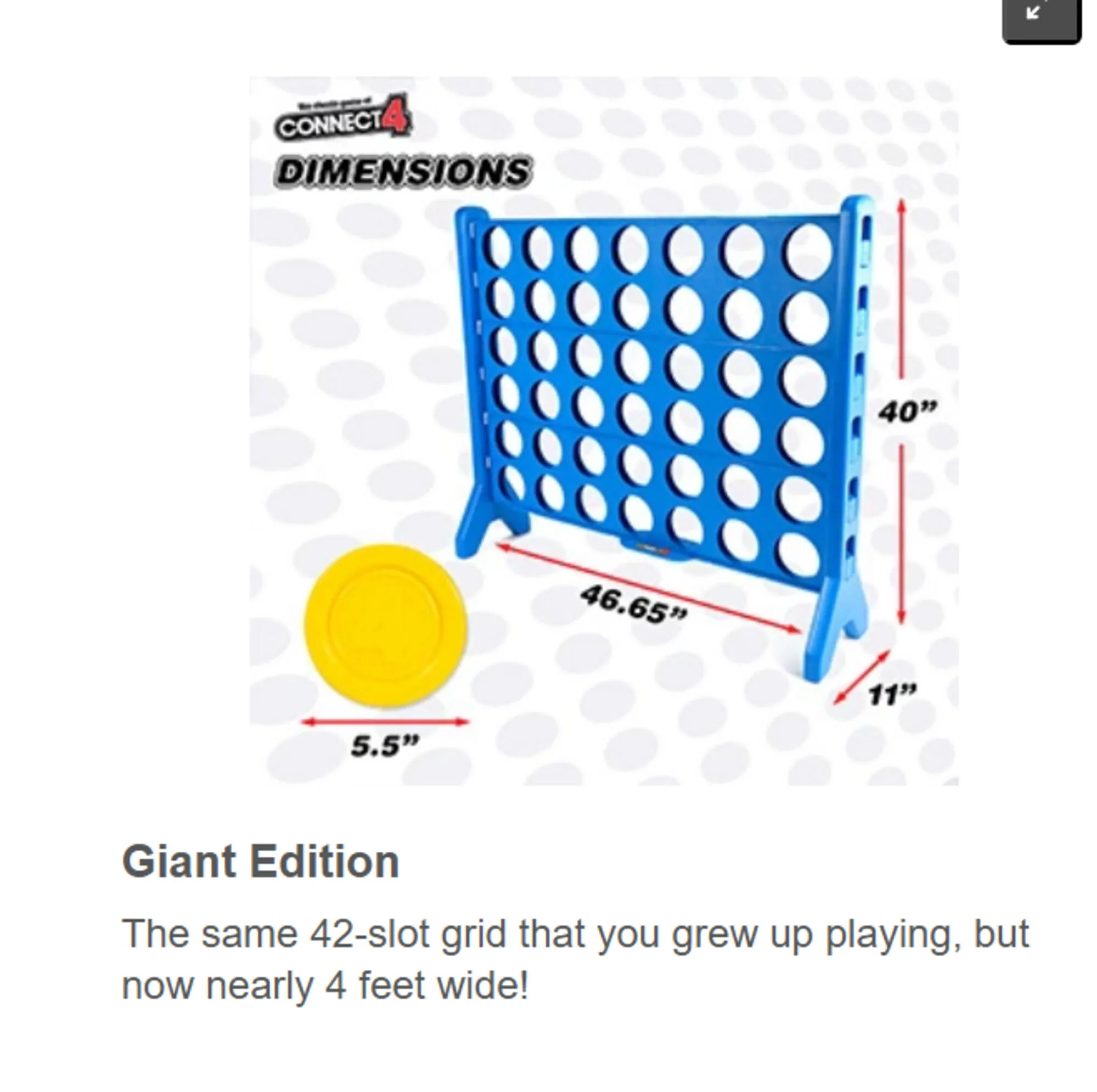 Giant Connect 4 Dimensions